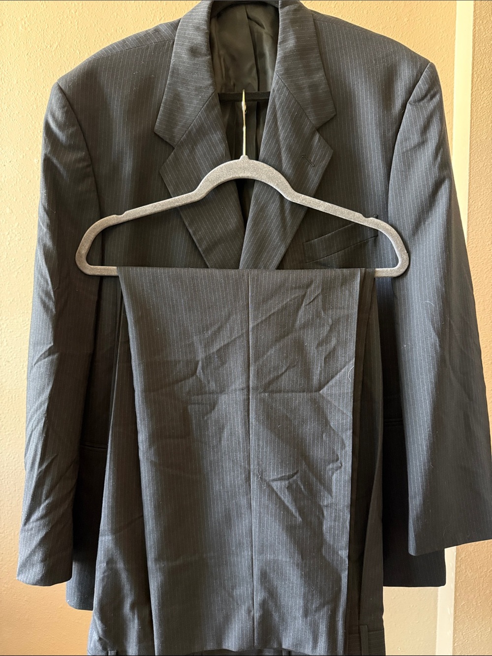 Men's Classic blue Pinstripe Two-Piece Suit By Kilburne & Fincj-